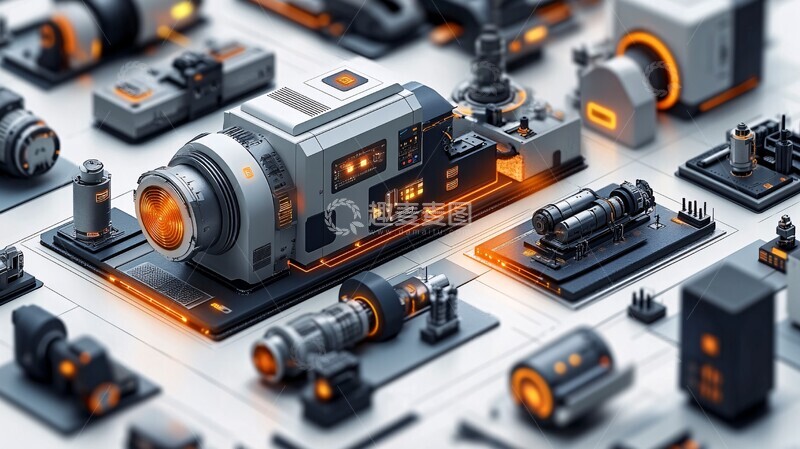 高清大图下载【趣麦麦图】工业数字线程数据流