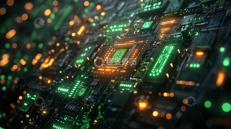 高清大图下载【趣麦麦图】数字流程自动化背景1