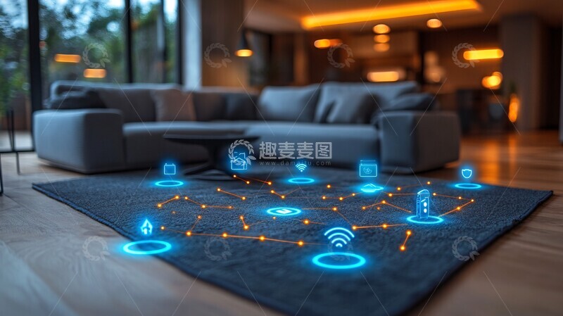 高清大图下载【趣麦麦图】智能家居安全系统1