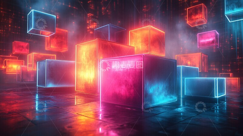 高清大图下载【趣麦麦图】几何线条光影