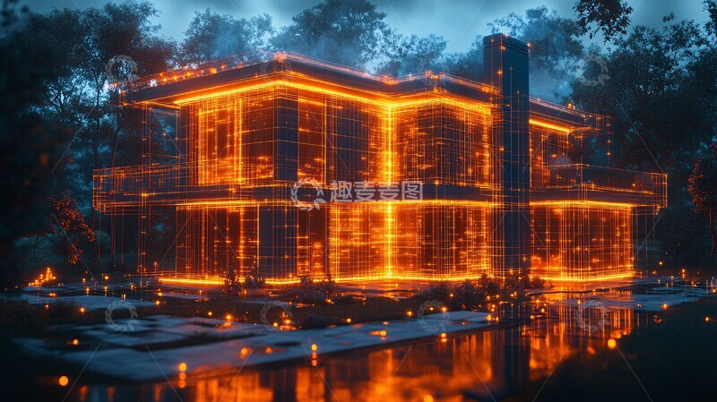 高清大图下载【趣麦麦图】住宅数据环绕图3