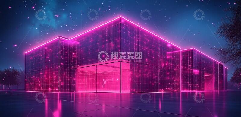 高清大图下载【趣麦麦图】低多边形办公楼2