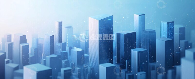 高清大图下载【趣麦麦图】玻璃建筑图形