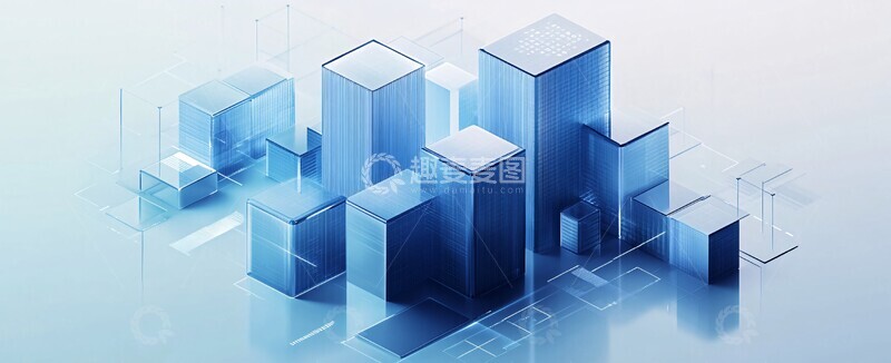 高清大图下载【趣麦麦图】玻璃建筑图形1