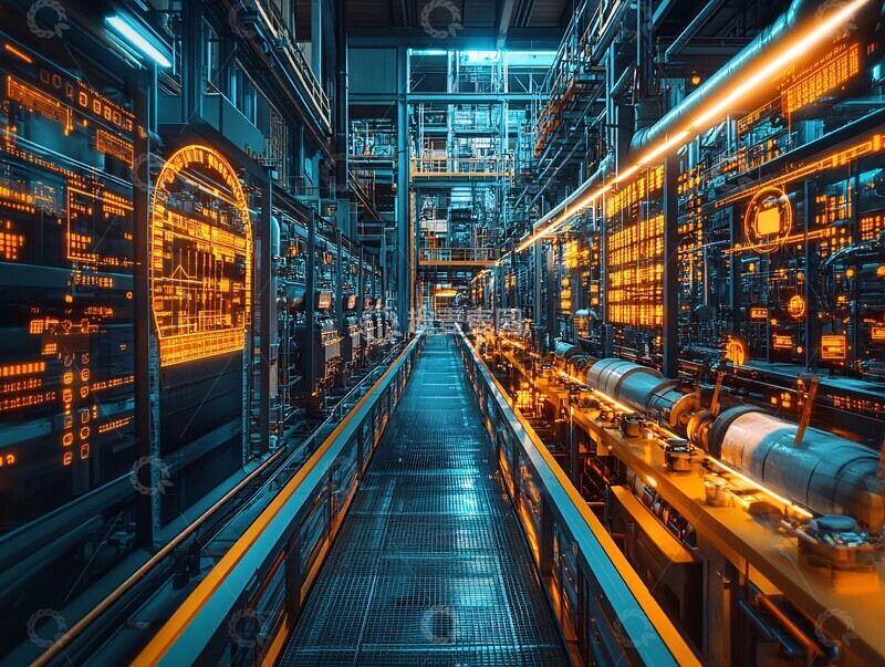 高清大图下载【趣麦麦图】植物数字化转型设备1