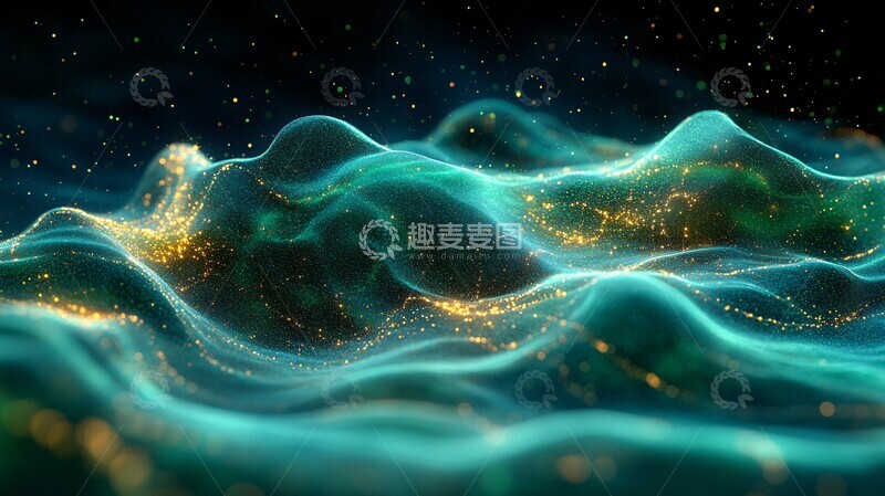 高清大图下载【趣麦麦图】数据传输绿色背景