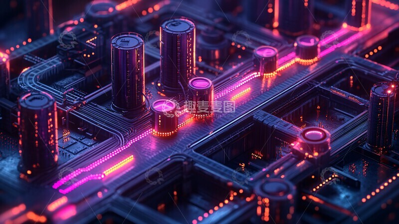 高清大图下载【趣麦麦图】销售外展生产线