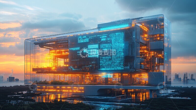 高清大图下载【趣麦麦图】透明面板工业建筑2