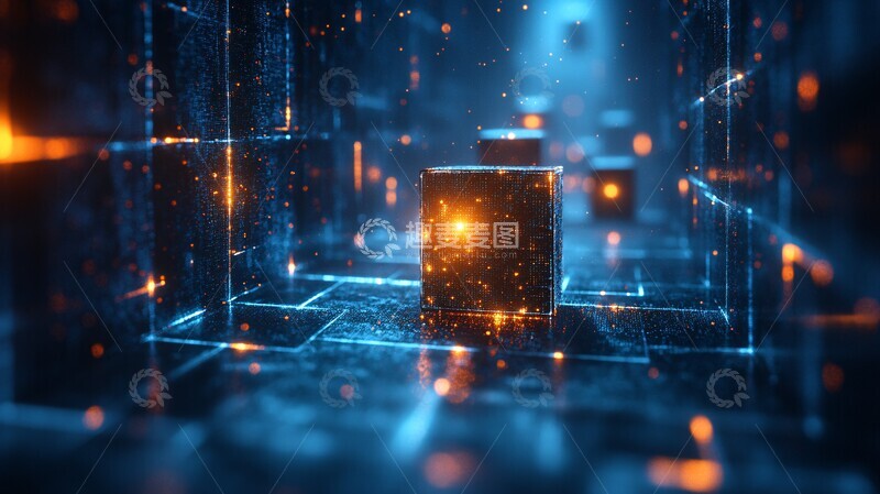 高清大图下载【趣麦麦图】数字立方移动隧道1