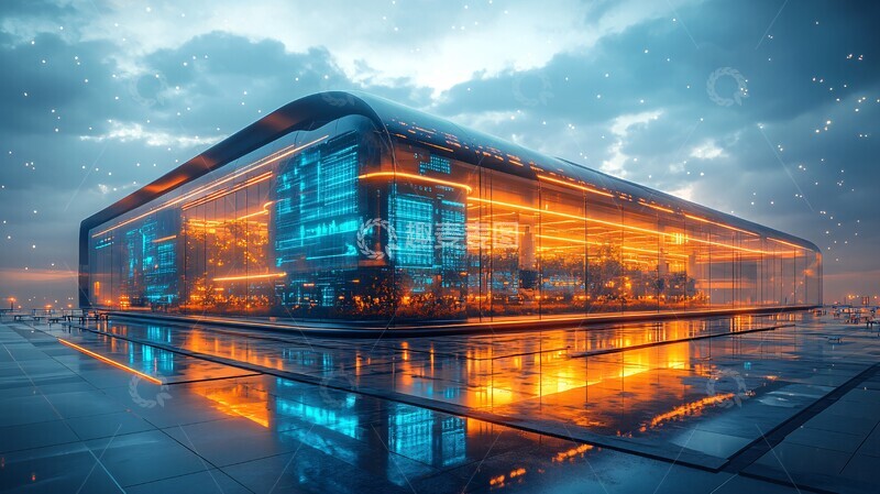 高清大图下载【趣麦麦图】透明面板工业建筑1