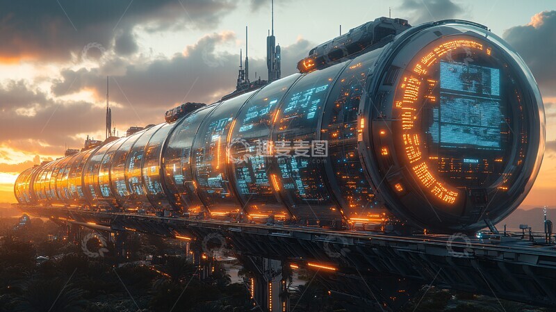 高清大图下载【趣麦麦图】透明面板工业建筑