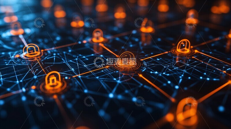 高清大图下载【趣麦麦图】网络节点协作图2