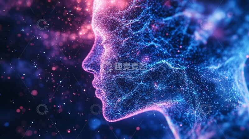 高清大图下载【趣麦麦图】人工智能助手背景