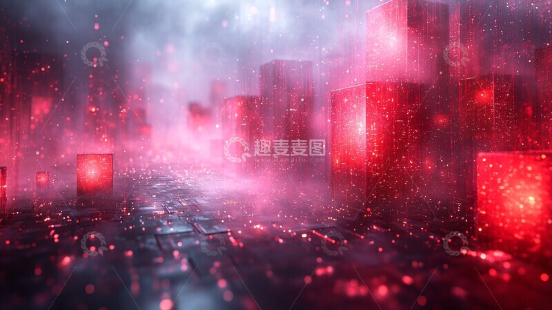 高清大图下载【趣麦麦图】粉色浮光空间2