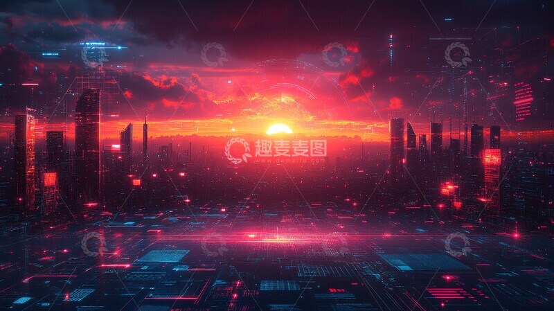 高清大图下载【趣麦麦图】渐变科技图解指南