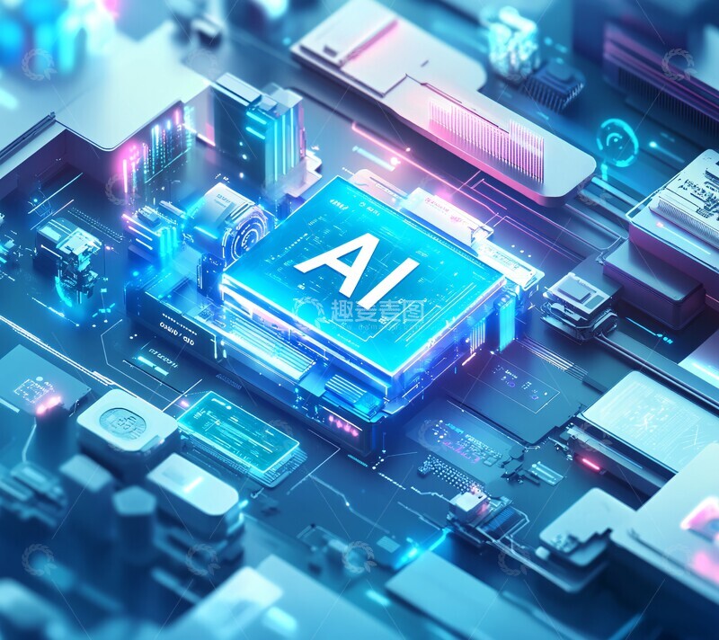 高清大图下载【趣麦麦图】数据科技图数据科技蓝色