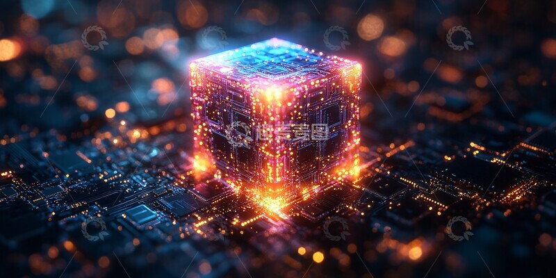 高清大图下载【趣麦麦图】多维立方体微处理器