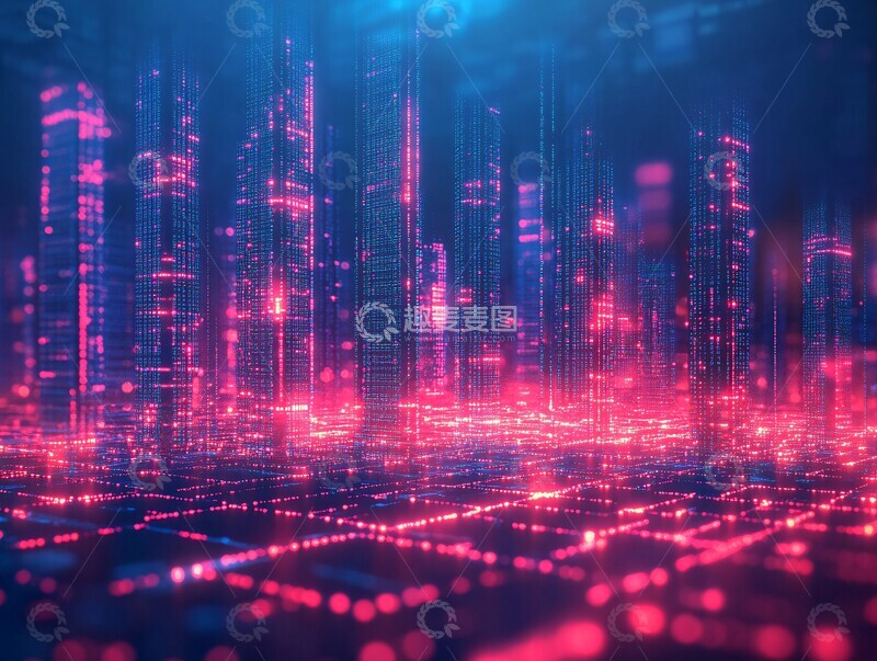 高清大图下载【趣麦麦图】-数据代码建筑1