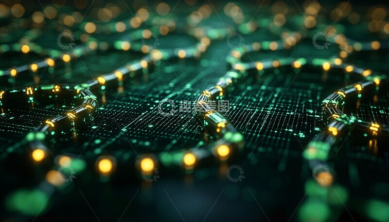 高清大图下载【趣麦麦图】区块链生态网格2