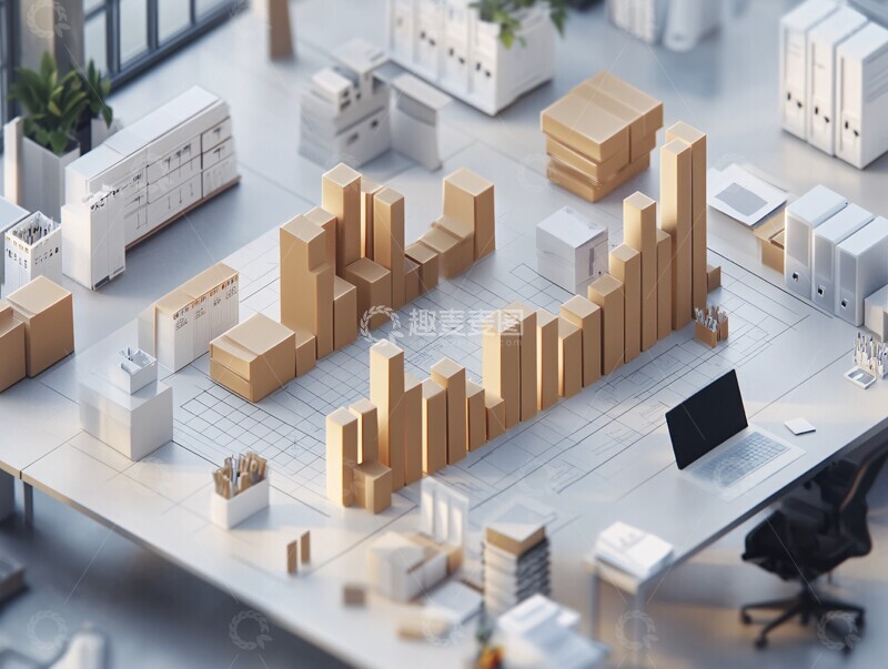 高清大图下载【趣麦麦图】三维甘特图进度条3