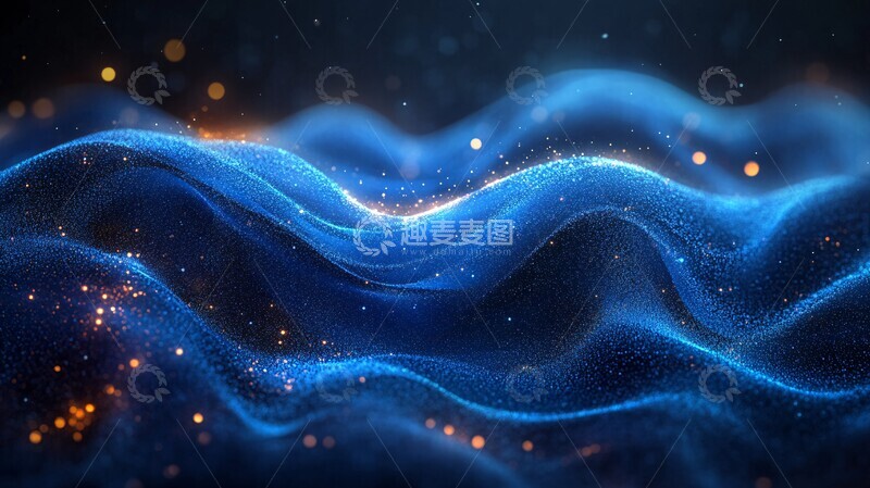 高清大图下载【趣麦麦图】蓝色科技背景15