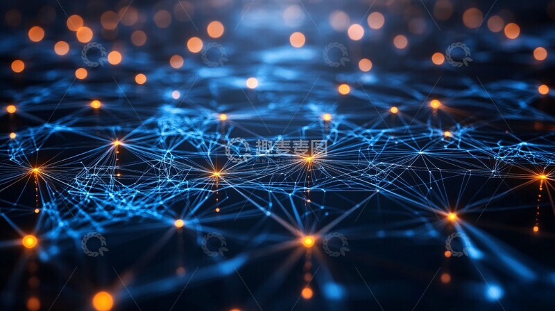 高清大图下载【趣麦麦图】网络技术互联节点3