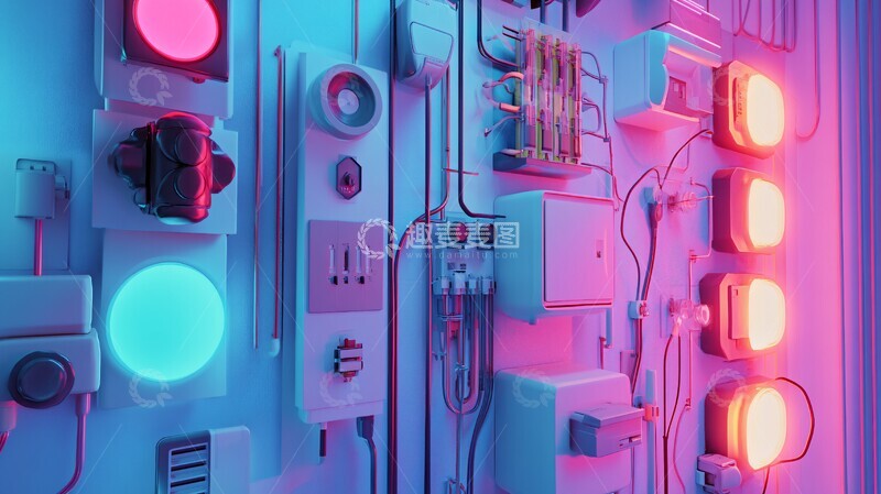 高清大图下载【趣麦麦图】电气安装智能家