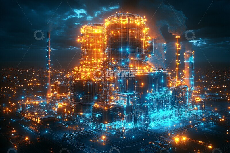 高清大图下载【趣麦麦图】核电厂能量生成图1