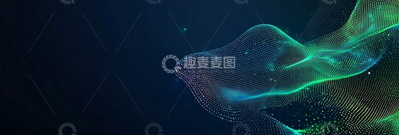 高清大图下载【趣麦麦图】科技蓝绿创新1