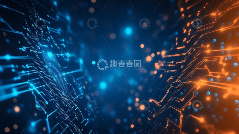 高清大图下载【趣麦麦图】人工智能咨询背景图