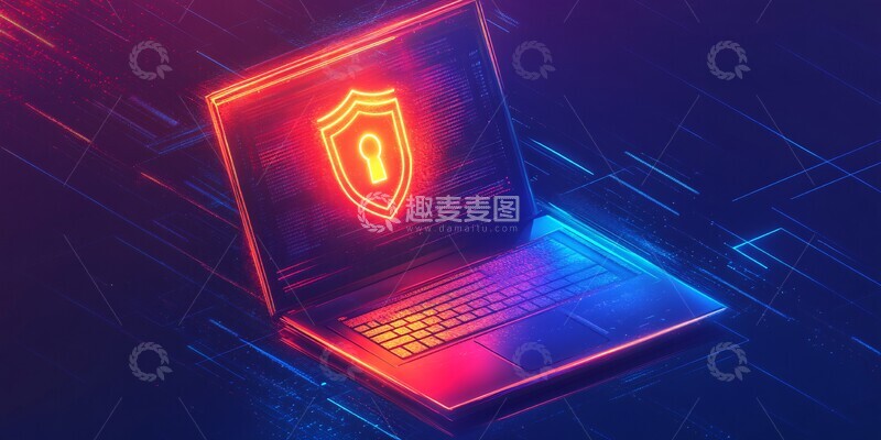 高清大图下载【趣麦麦图】安全盾牌锁屏图1