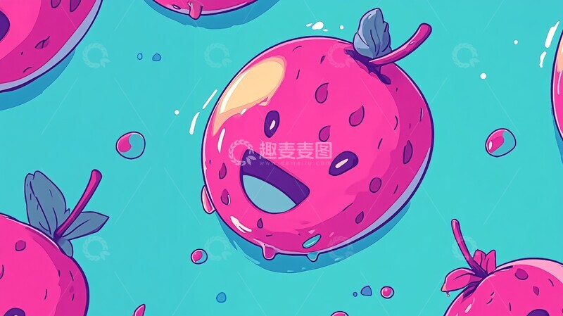 高清大图下载【趣麦麦图】卡通网络背景2