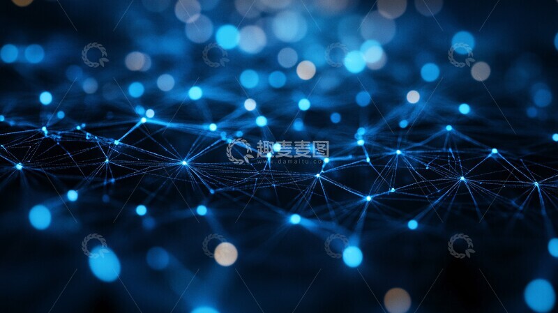 高清大图下载【趣麦麦图】网络技术互联节点1