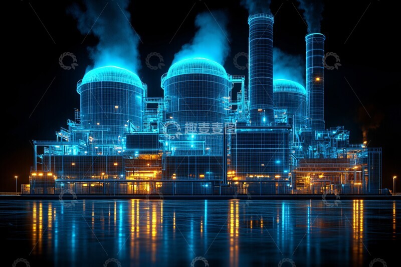 高清大图下载【趣麦麦图】核电厂能量生成图