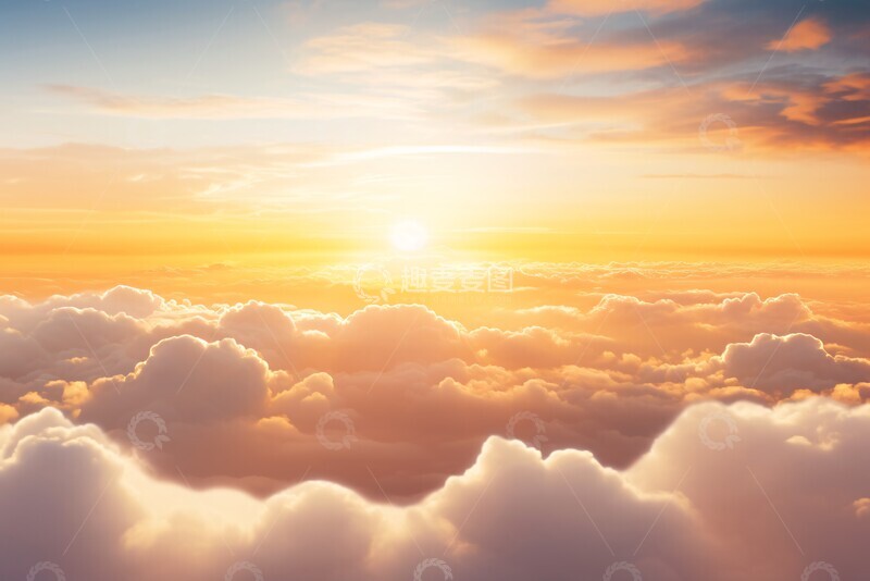 高清大图下载【趣麦麦图】日出云海全景