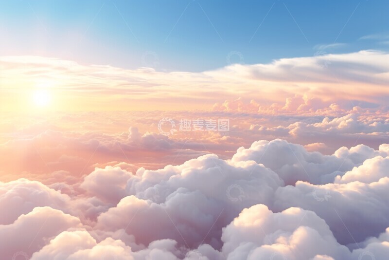 高清大图下载【趣麦麦图】日出云海全景1