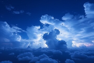 夜空云海夜空云海蓝天