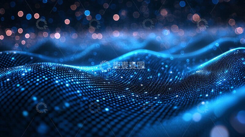 高清大图下载【趣麦麦图】超维度网格背景2