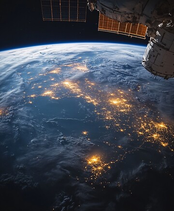地球轨道实景图