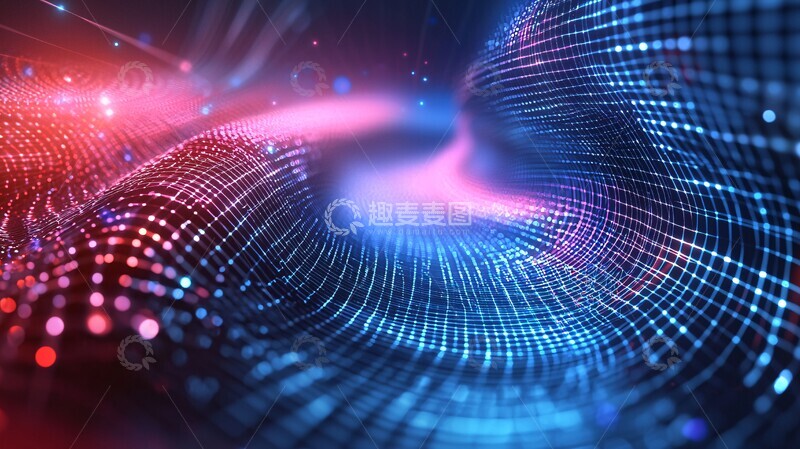 高清大图下载【趣麦麦图】超维度网格背景