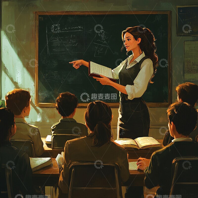 高清大图下载【趣麦麦图】教师授课场景