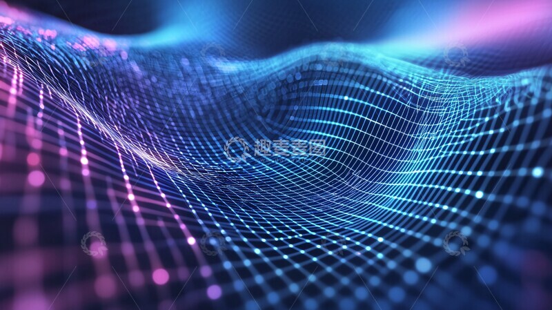 高清大图下载【趣麦麦图】超维度网格背景1