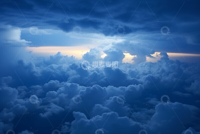 高清大图下载【趣麦麦图】夜空云海夜空云海蓝天1