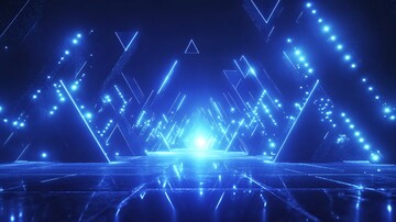 几何光点箭头图