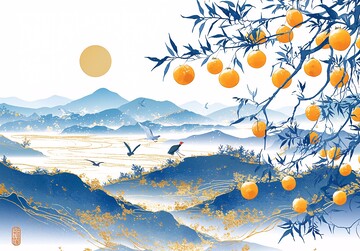 山川河流瓷画1