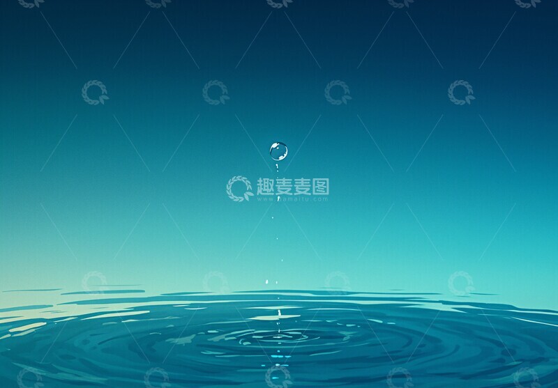 高清大图下载【趣麦麦图】叶尖滴落的水珠3