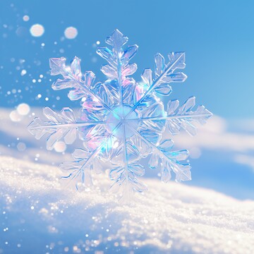 冬日雪花飘冬日雪花晶莹