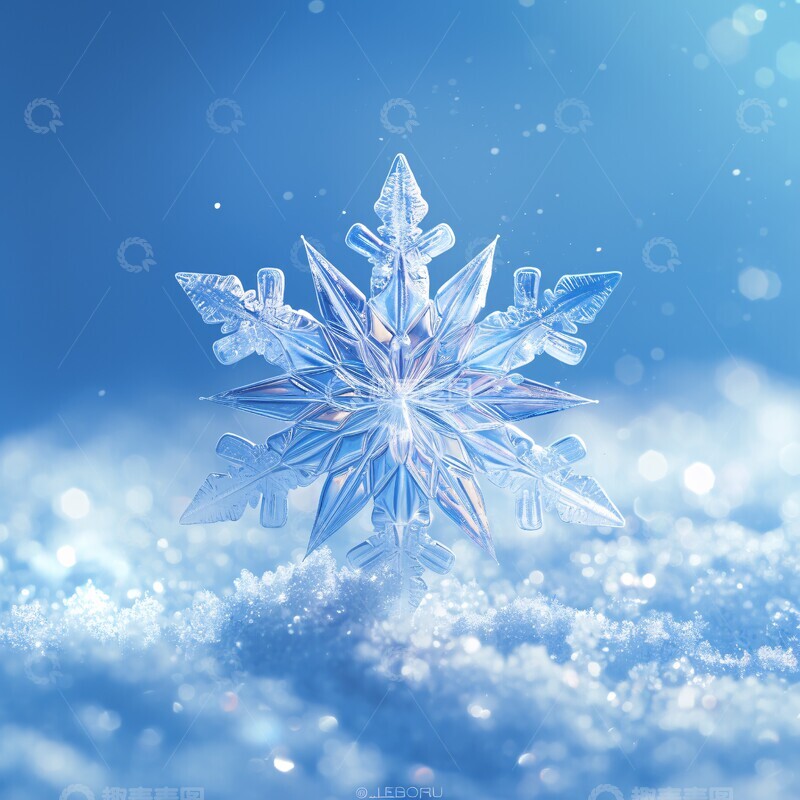 高清大图下载【趣麦麦图】冬日雪花飘冬日雪花晶莹3