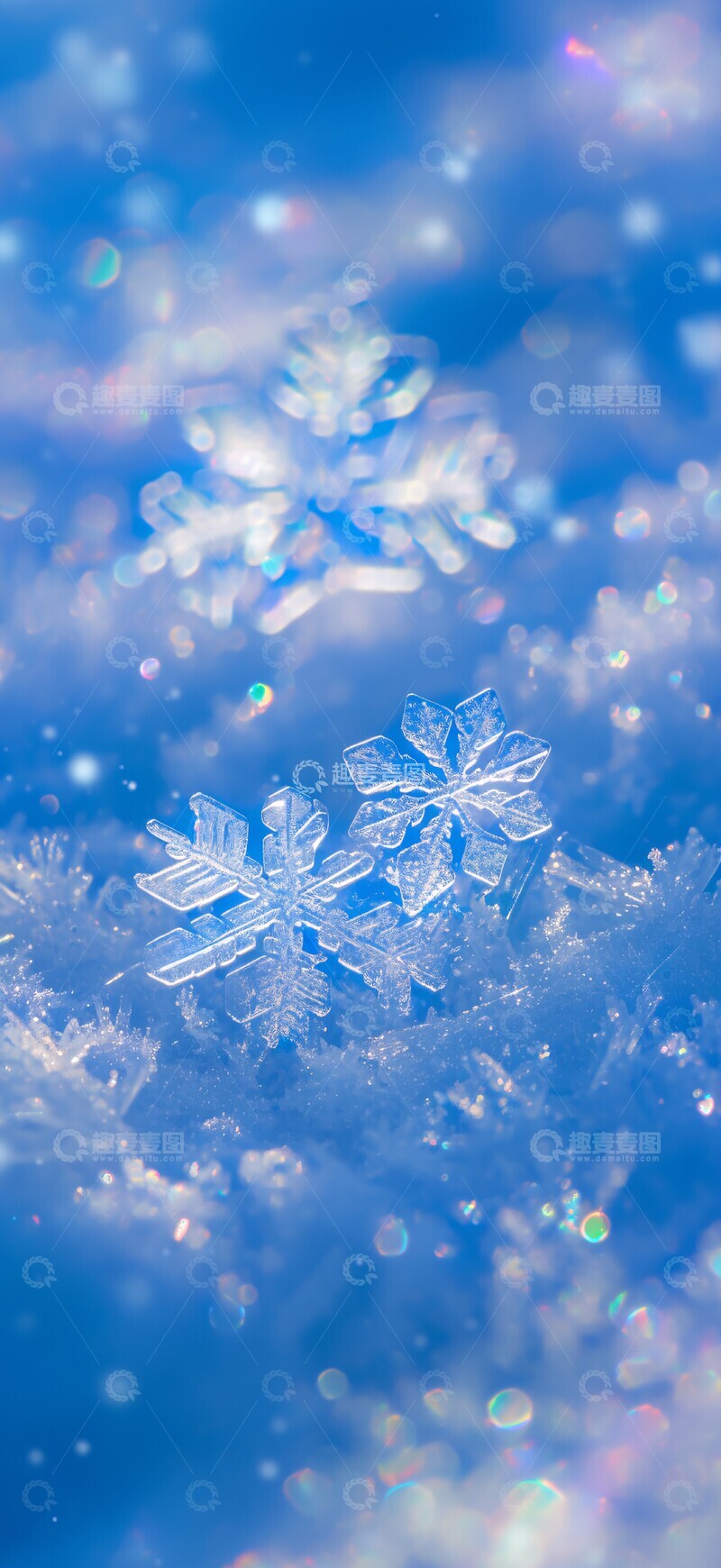 高清大图下载【趣麦麦图】雪地冰晶雪地冰晶雪花