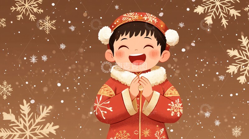 高清大图下载【趣麦麦图】男孩舞蹈折叠手